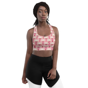 PL Pink Pearls Longline sports bra