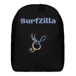SurfZilla Black Minimalist Backpack
