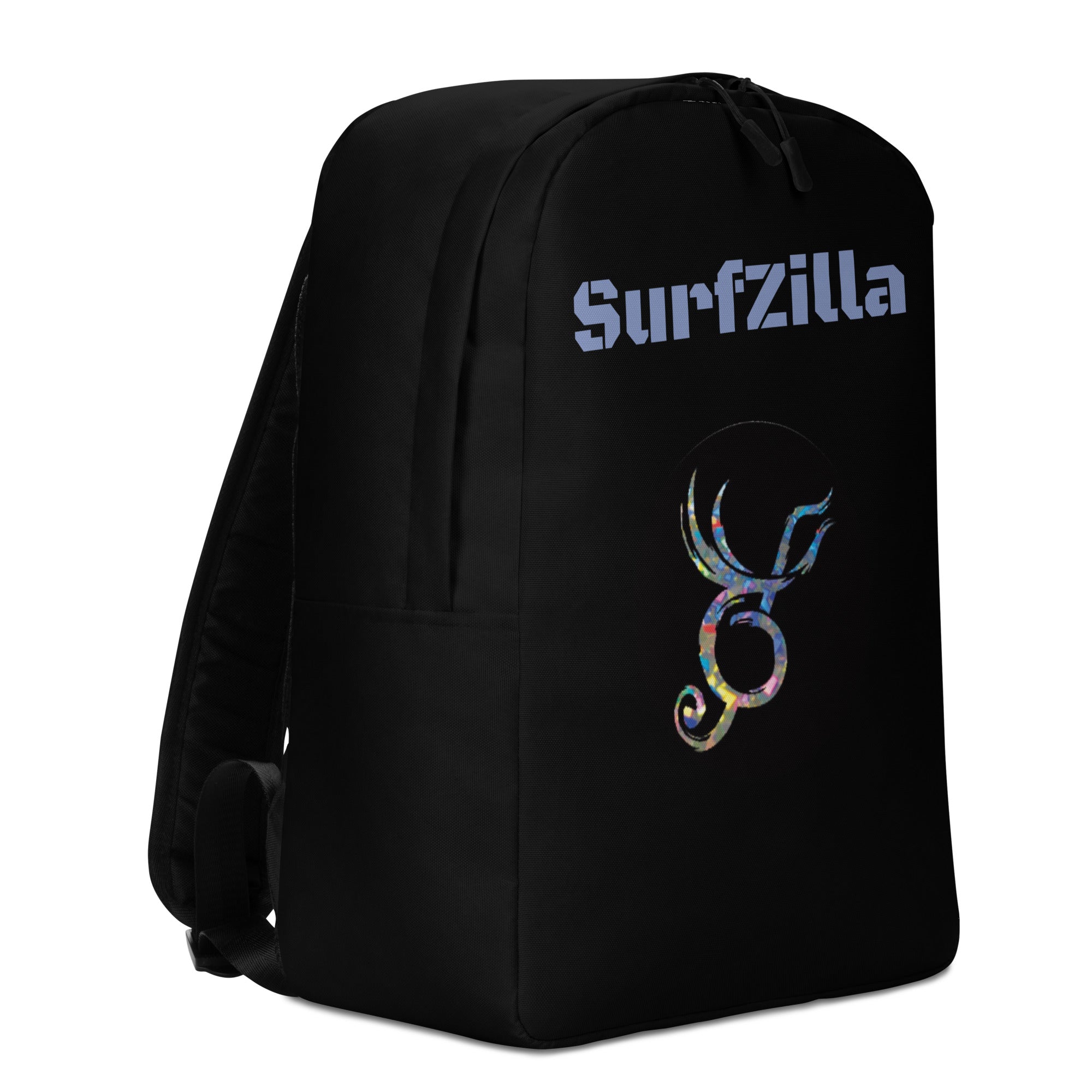 SurfZilla Black Minimalist Backpack