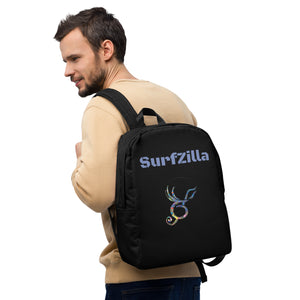 SurfZilla Black Minimalist Backpack