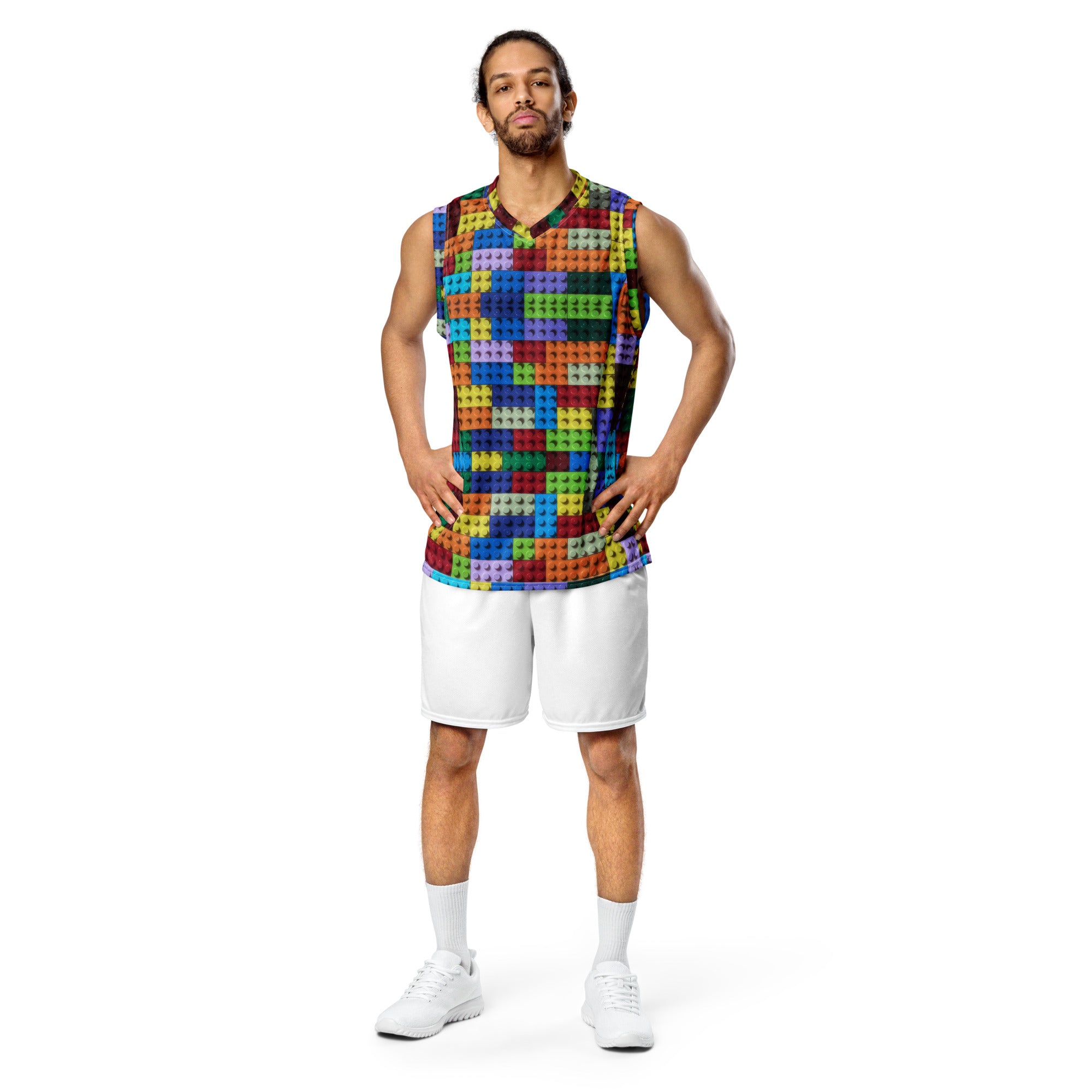 Bloc Recycled unisex basketball jersey