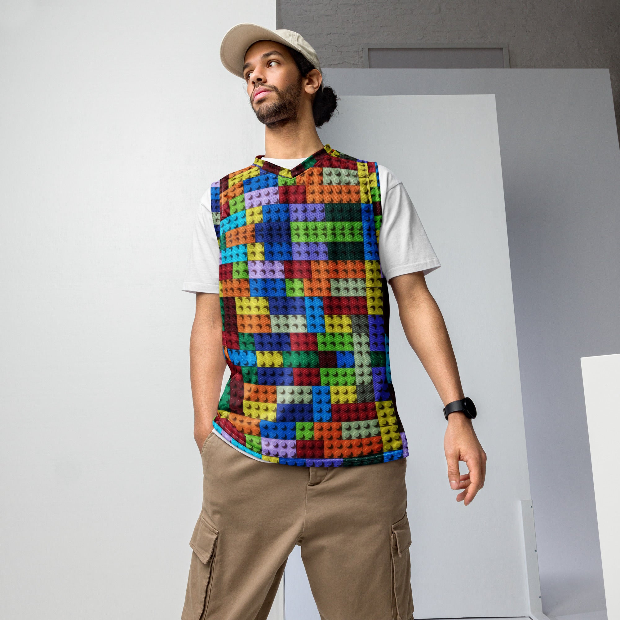 Bloc Recycled unisex basketball jersey