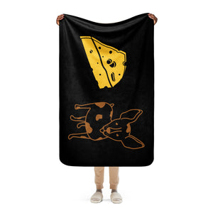Cheesy Chi Sherpa blanket