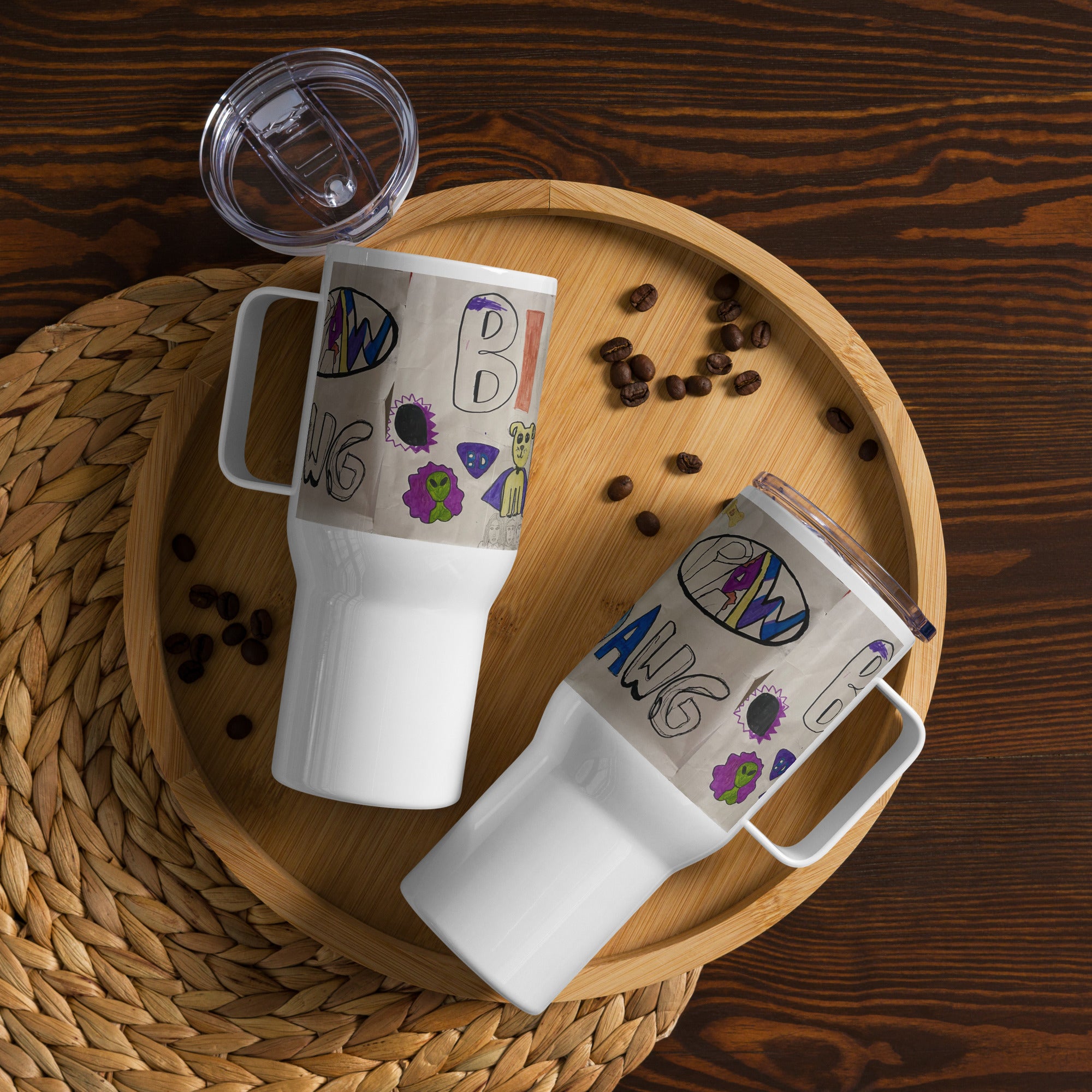 Big Dawg Travel mug with a handle