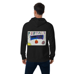 OLPR Portals Unisex eco raglan hoodie