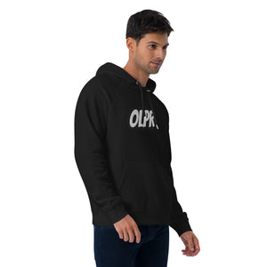 OLPR Embroidered Unisex eco raglan hoodie