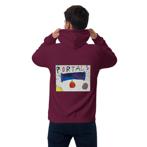 OLPR Portals Unisex eco raglan hoodie