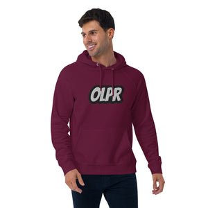 OLPR Embroidered Unisex eco raglan hoodie