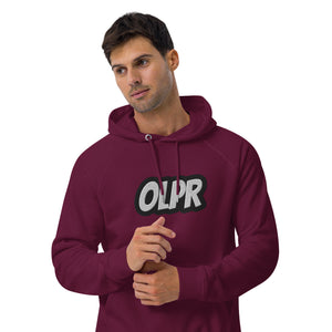 OLPR Embroidered Unisex eco raglan hoodie