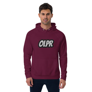 OLPR Embroidered Unisex eco raglan hoodie