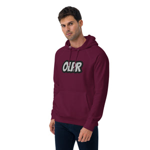 OLPR Embroidered Unisex eco raglan hoodie