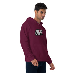 OLPR Embroidered Unisex eco raglan hoodie