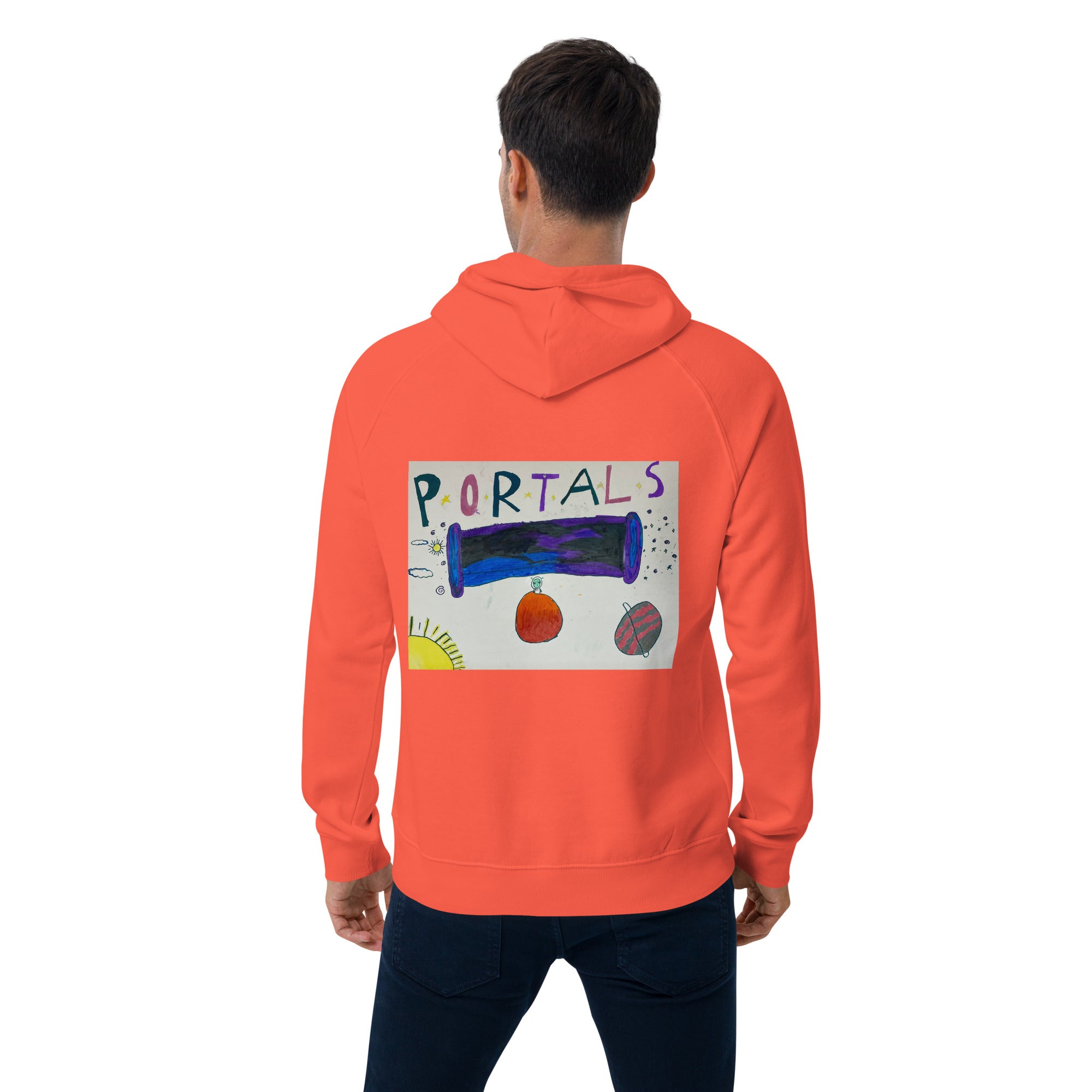 OLPR Portals Unisex eco raglan hoodie