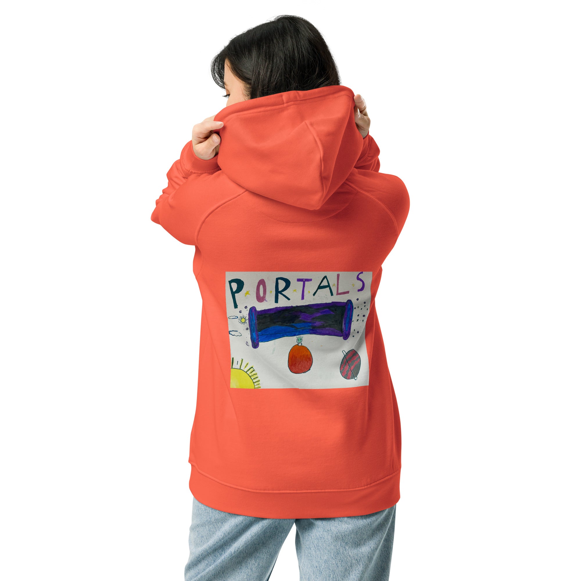 OLPR Portals Unisex eco raglan hoodie