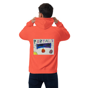 OLPR Portals Unisex eco raglan hoodie