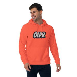 OLPR Embroidered Unisex eco raglan hoodie