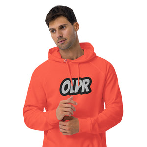 OLPR Embroidered Unisex eco raglan hoodie
