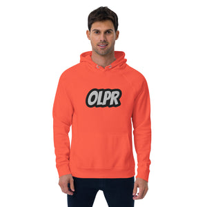 OLPR Embroidered Unisex eco raglan hoodie