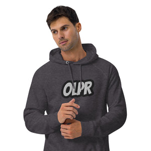 OLPR Embroidered Unisex eco raglan hoodie