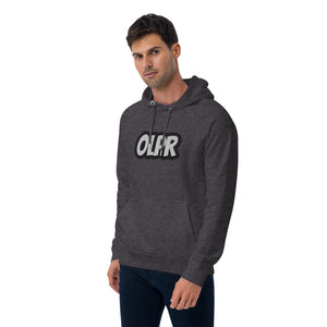 OLPR Embroidered Unisex eco raglan hoodie