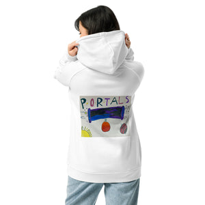 OLPR Portals Unisex eco raglan hoodie