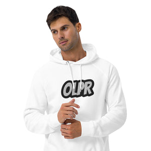 OLPR Embroidered Unisex eco raglan hoodie