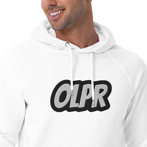 OLPR Embroidered Unisex eco raglan hoodie