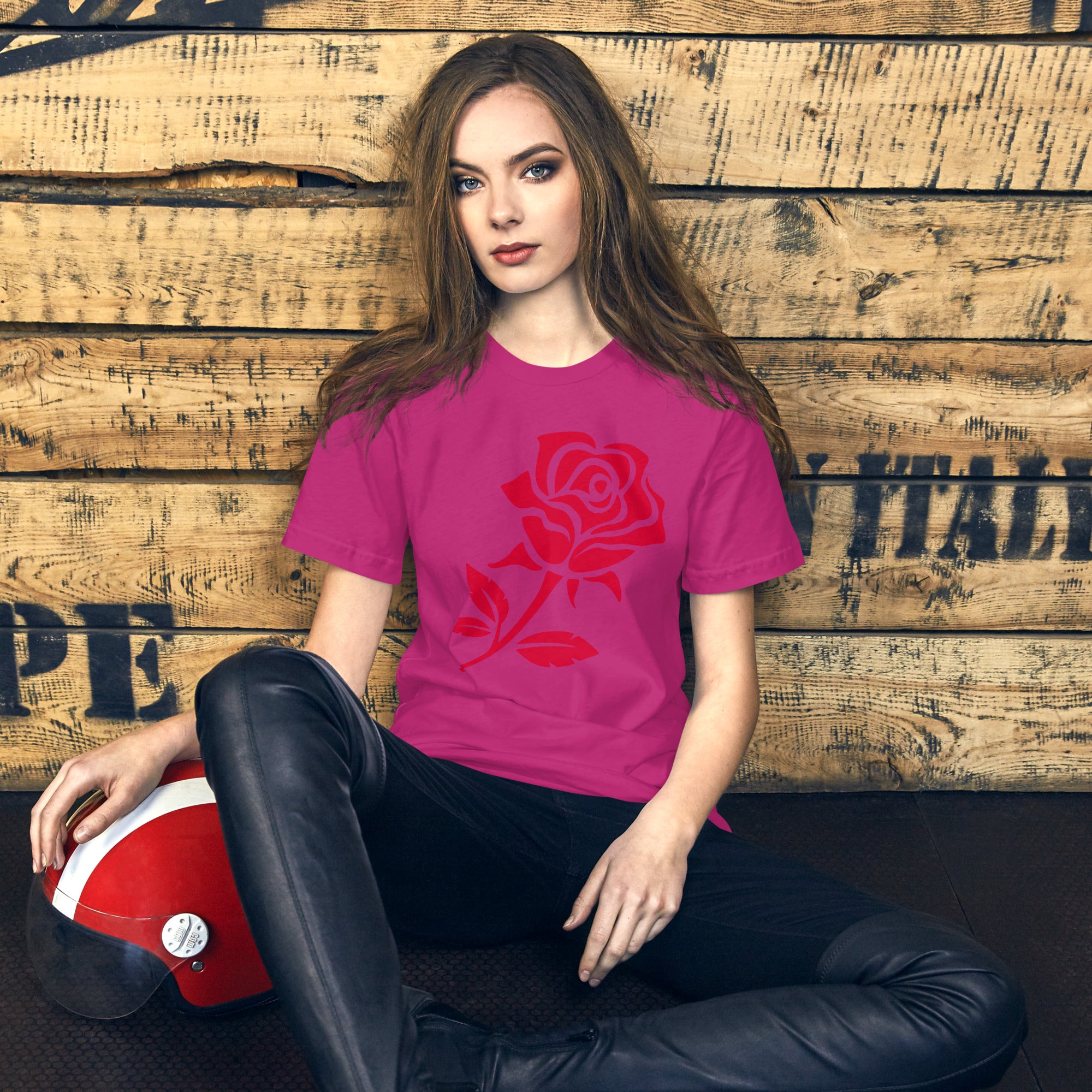 Red Rose Unisex t-shirt
