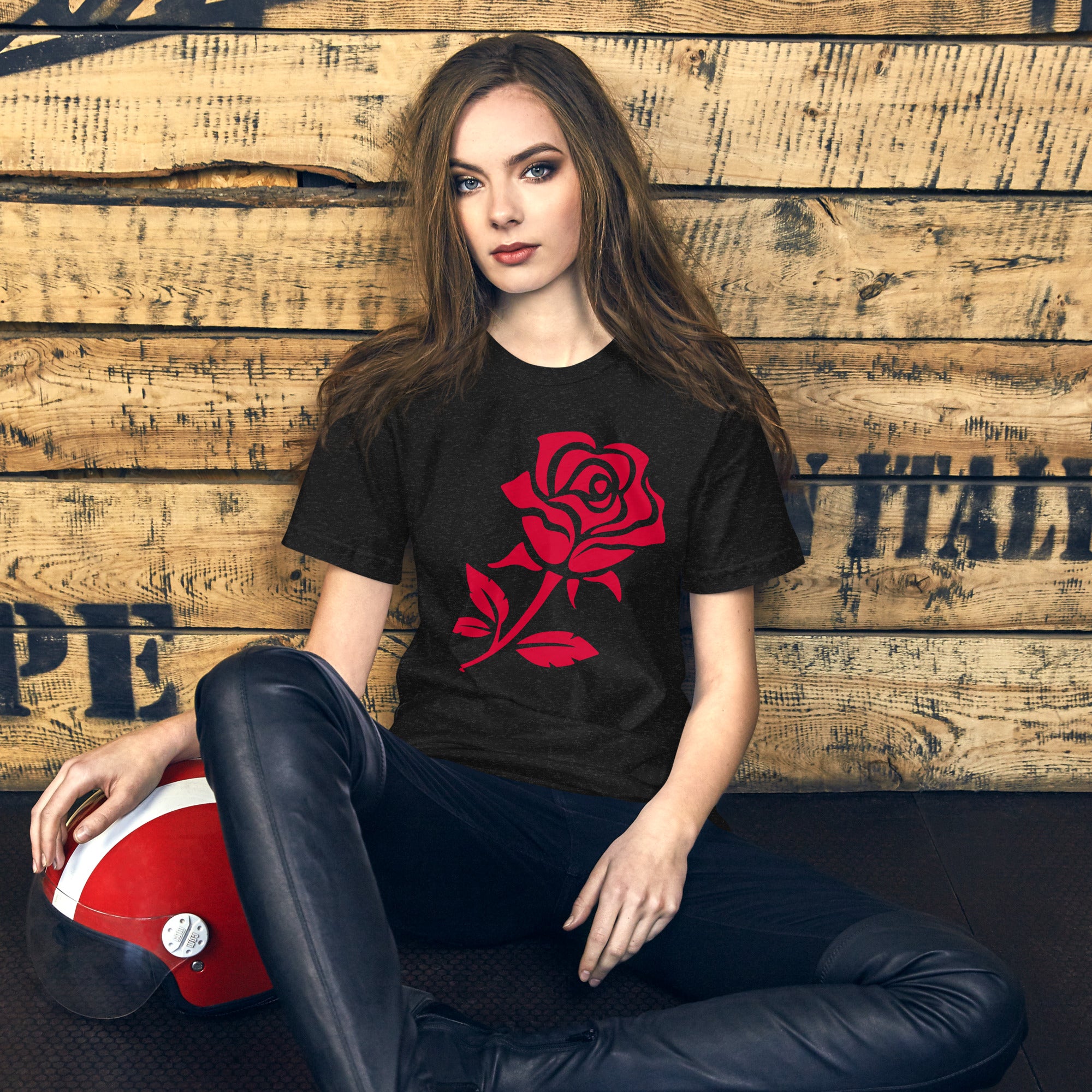 Red Rose Unisex t-shirt