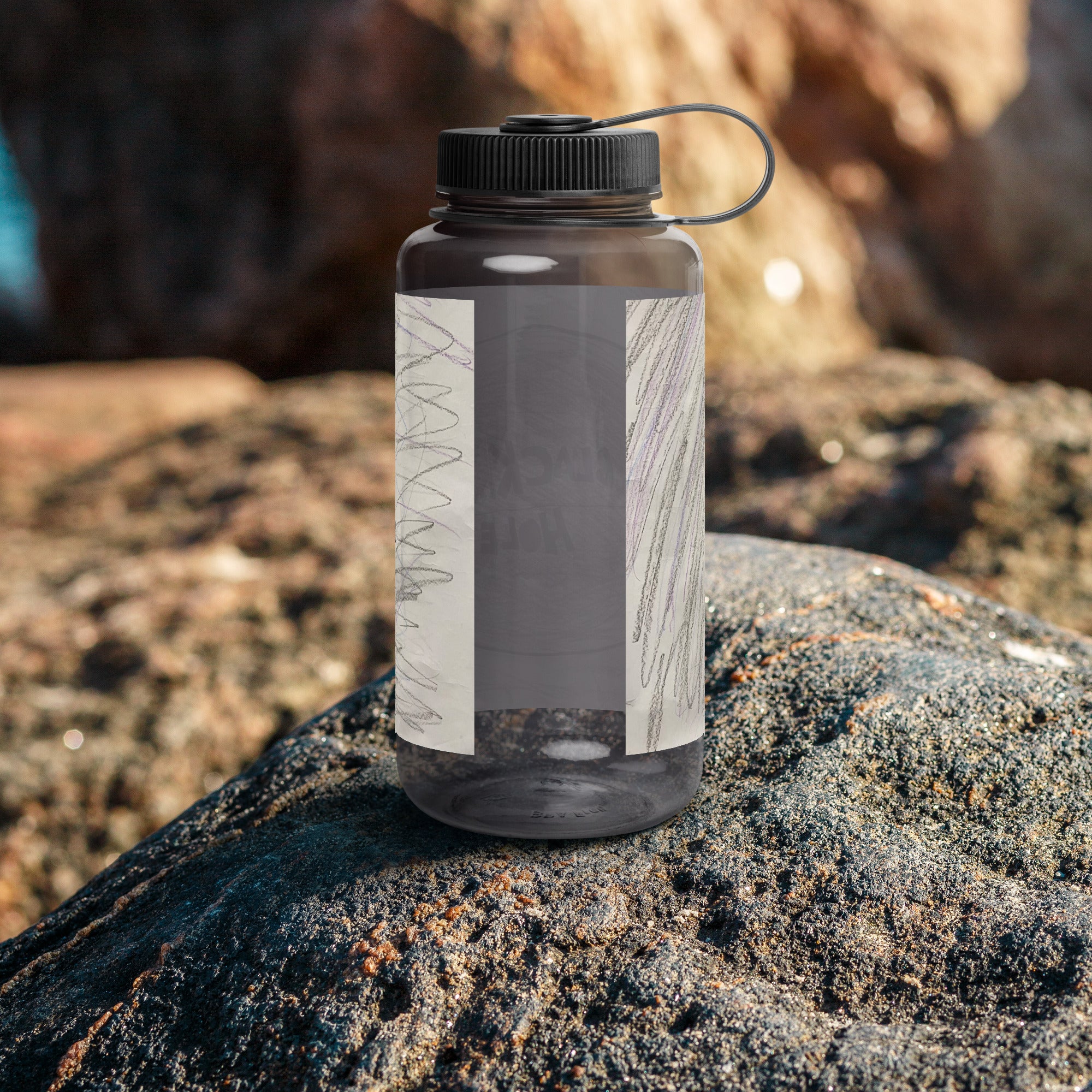 SDS Black Hole Wide mouth plastic water bottle