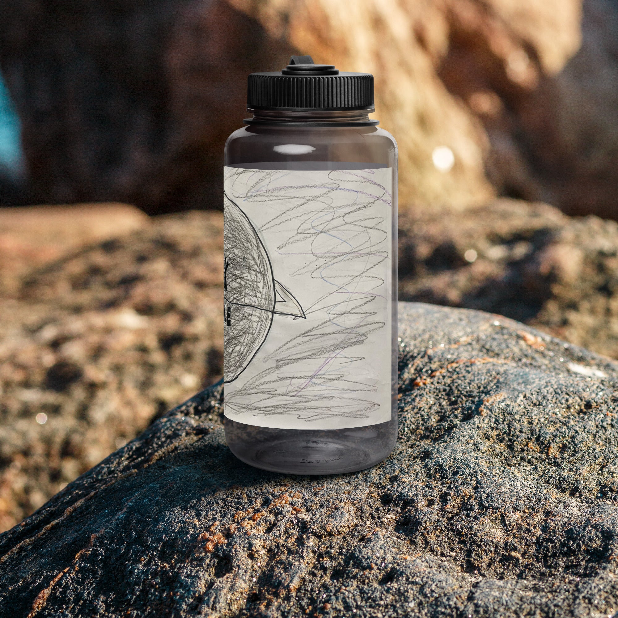 SDS Black Hole Wide mouth plastic water bottle