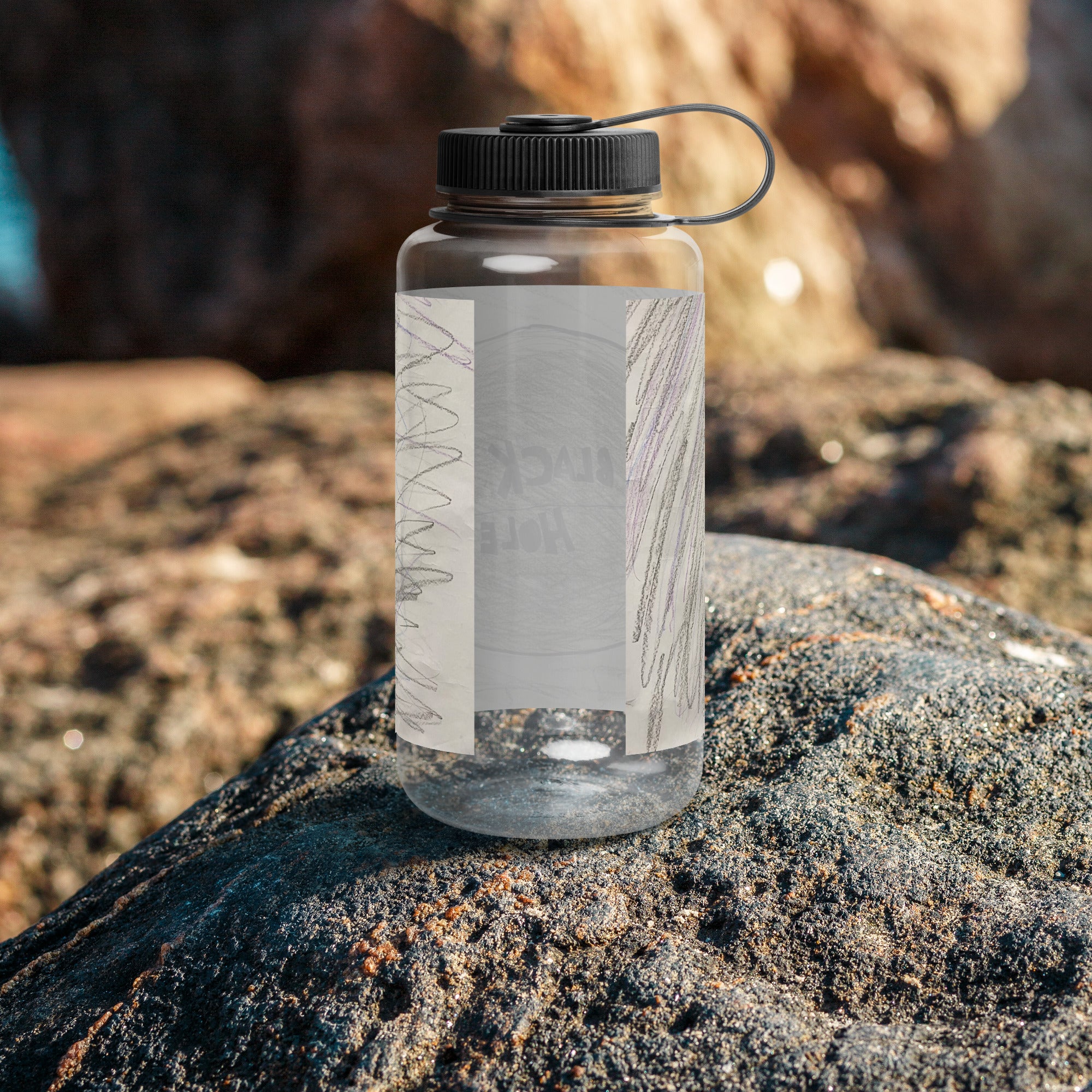 SDS Black Hole Wide mouth plastic water bottle