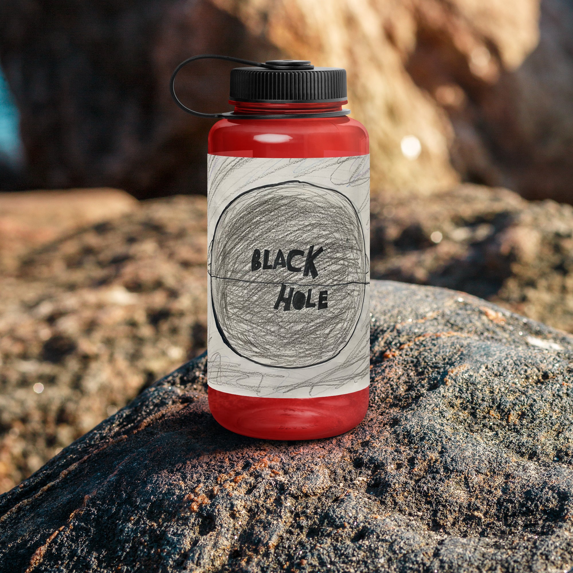 SDS Black Hole Wide mouth plastic water bottle