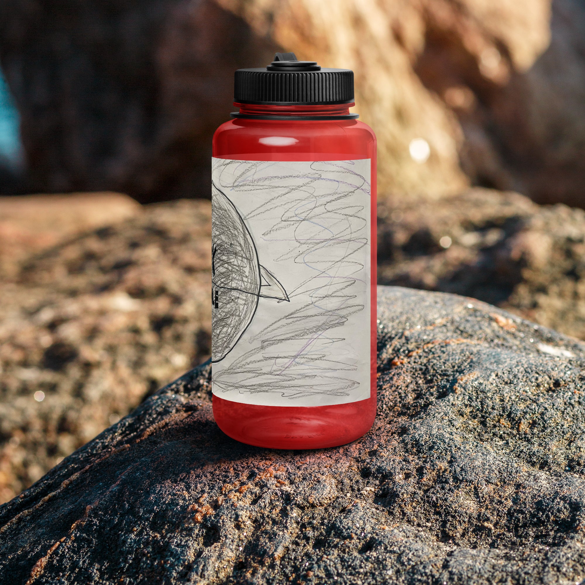 SDS Black Hole Wide mouth plastic water bottle