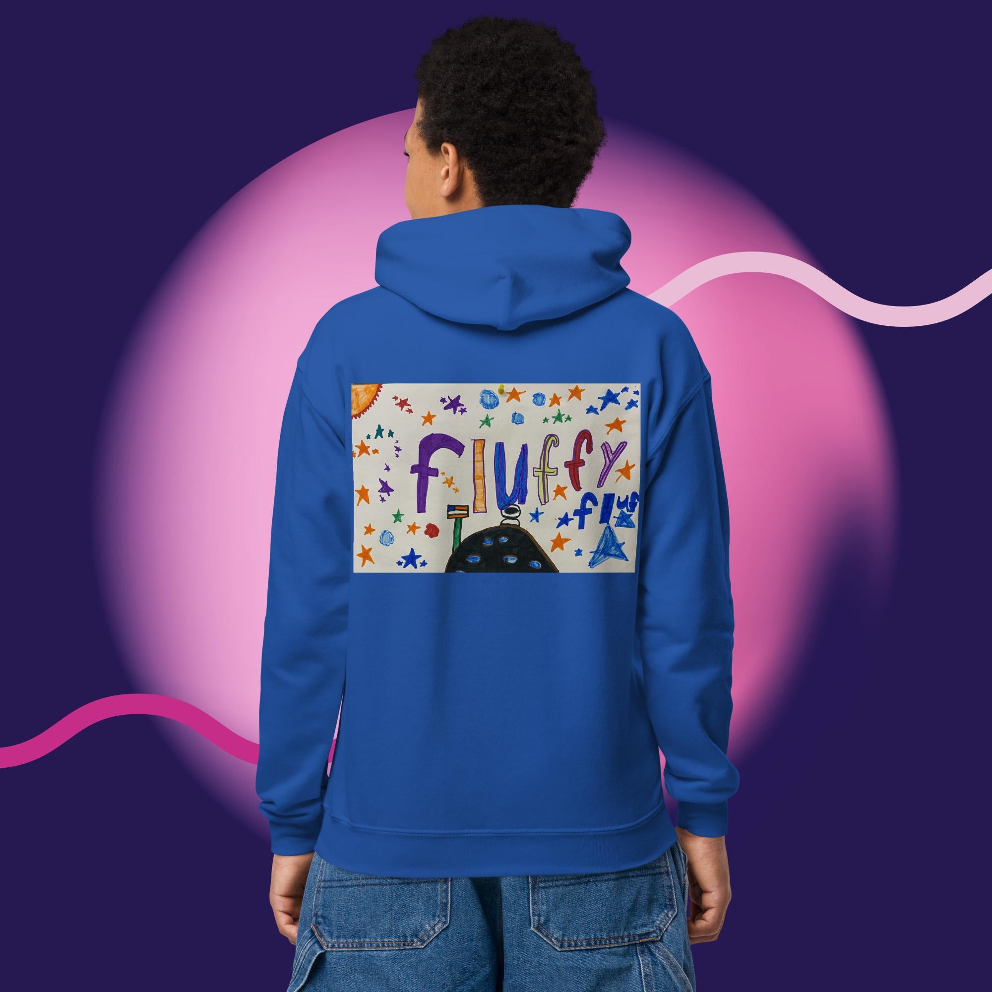 OLPR Fluffy Youth heavy blend hoodie
