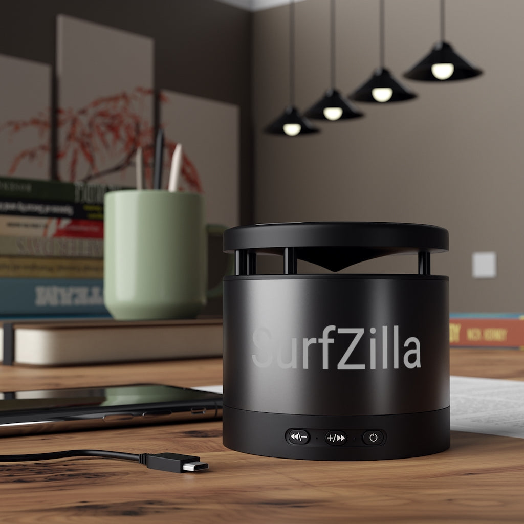 SurfZilla Metal Bluetooth Speaker and Wireless Charging Pad