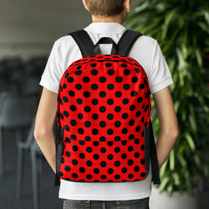 Zilla Dots Crimson Backpack