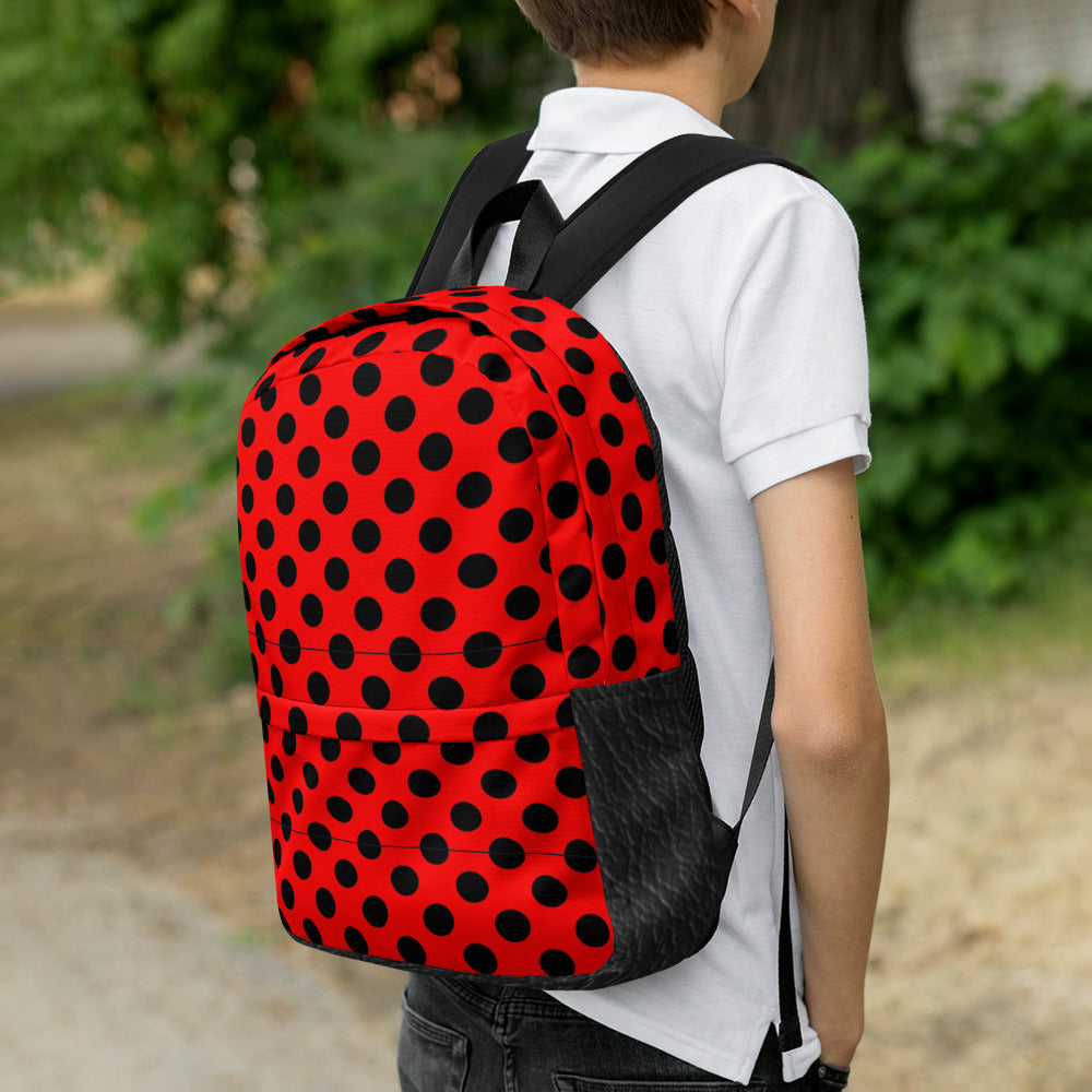 Zilla Dots Crimson Backpack