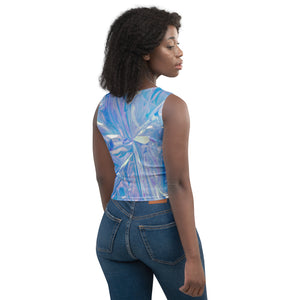 Princess Lauren Abstract Shattered Glass Crop Top