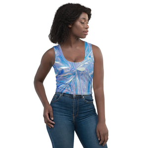 Princess Lauren Abstract Shattered Glass Crop Top