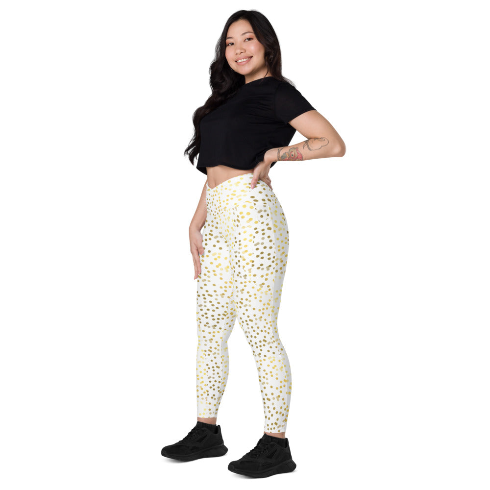 Zilla Dotz Stardust Crossover leggings with pockets