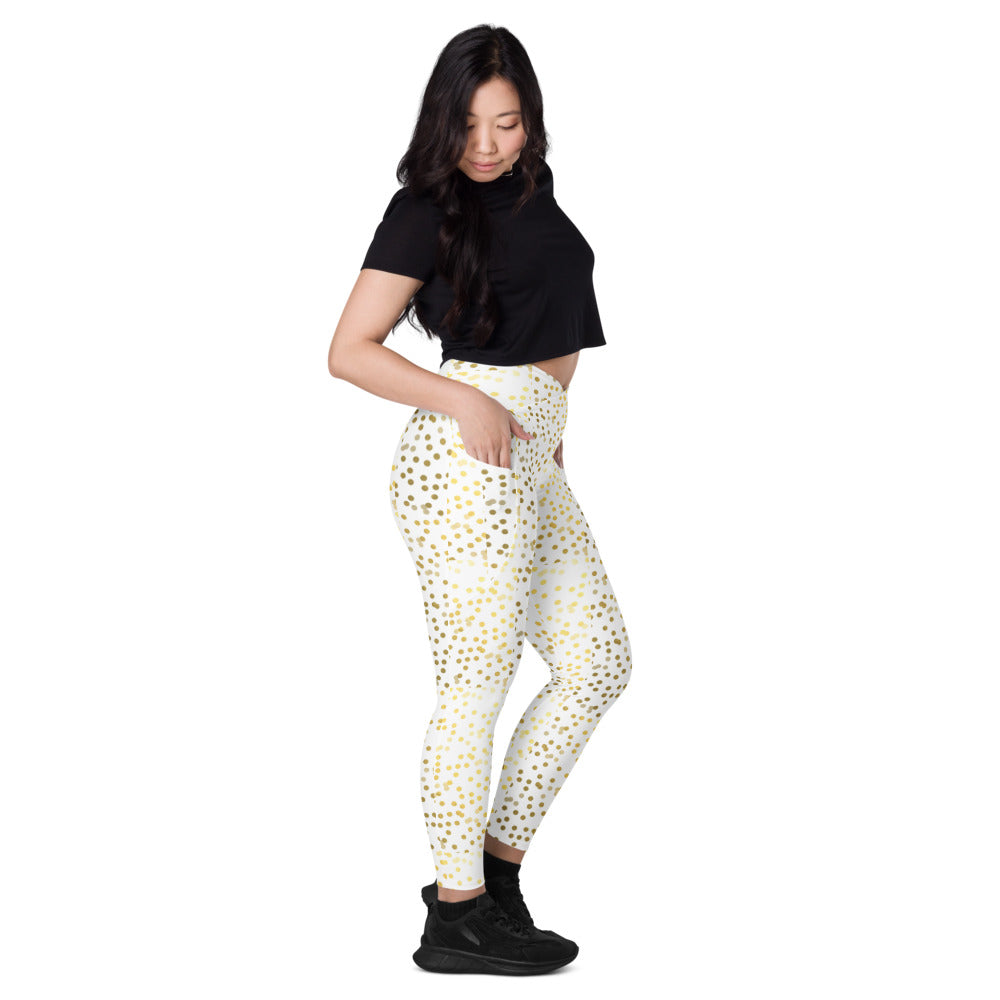 Zilla Dotz Stardust Crossover leggings with pockets