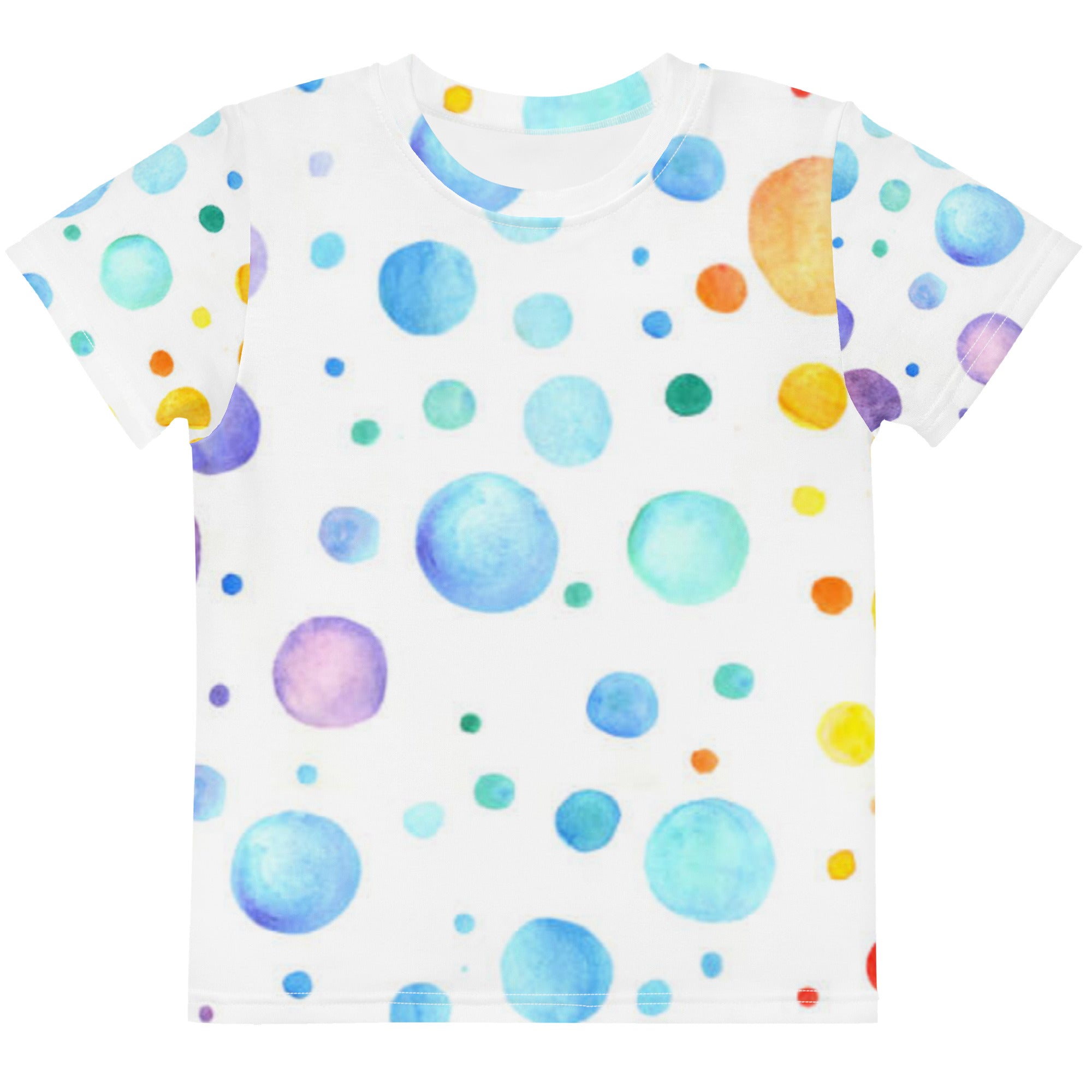 Rain Bubbles Kids crew neck t-shirt
