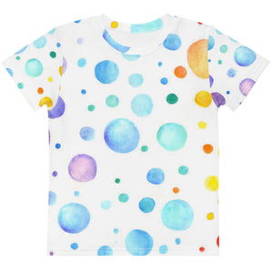 Rain Bubbles Kids crew neck t-shirt