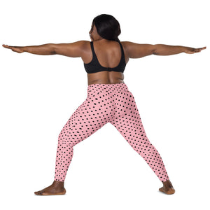 Zilla Dots Pink Lotion Leggings with pockets