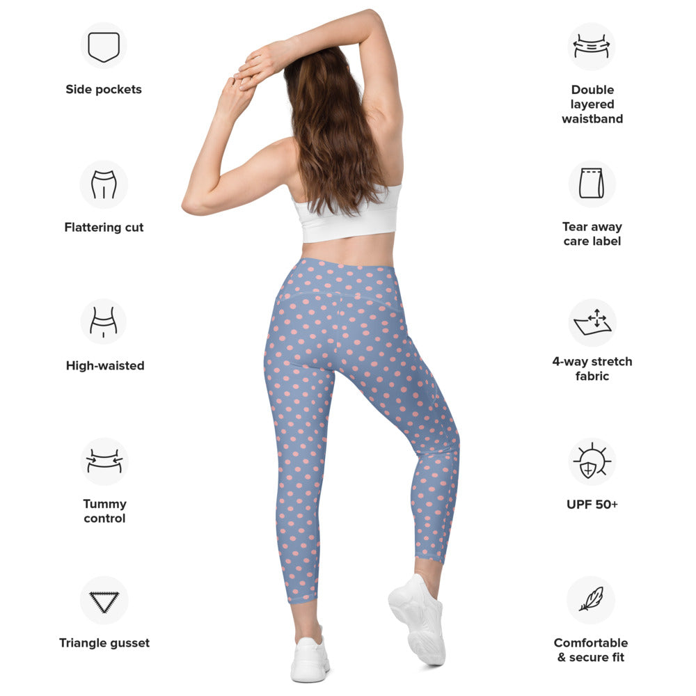 Zilla Dots Granite Leggings with pockets