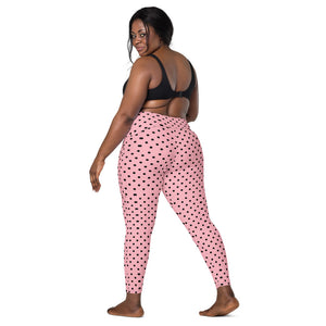 Zilla Dots Pink Lotion Leggings with pockets