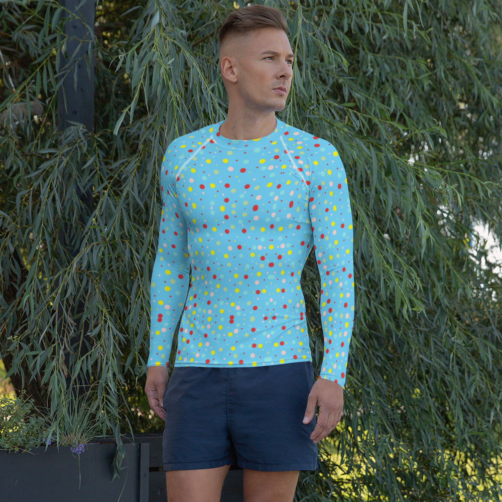 Zilla Dots Confetti Men's Rash Guard