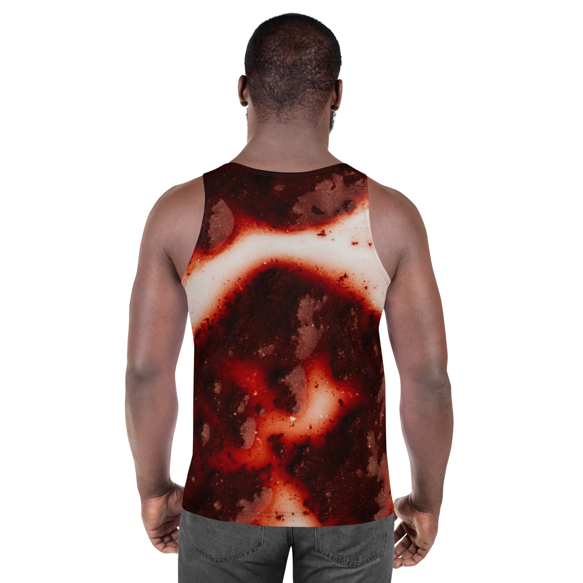 Abstract Lava Unisex Tank Top