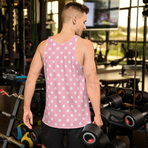 Zilla Dots Pink Unisex Tank Top